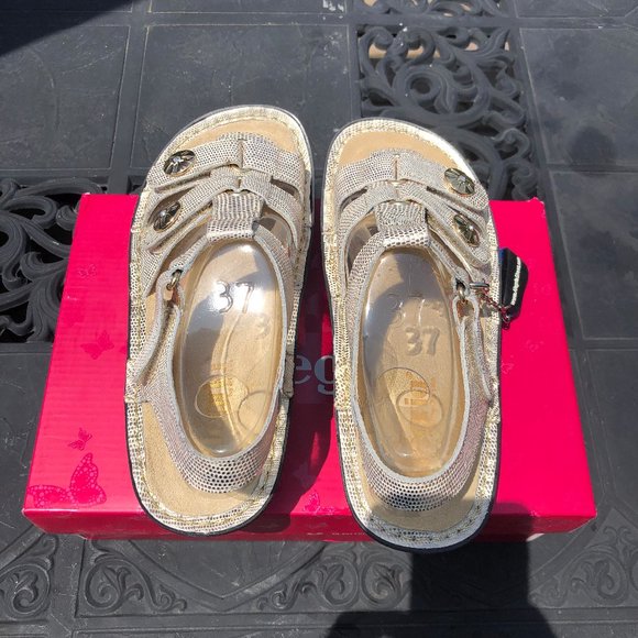 Alegria Kleo Leather Gladiator Sandals - Picture 9 of 11